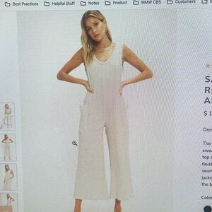 Project Social T Wide Leg Jumpsuit Size L